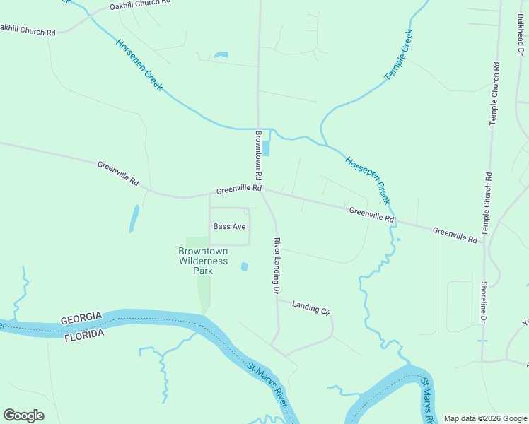 map of restaurants, bars, coffee shops, grocery stores, and more near 856 River Landing Drive in Kingsland