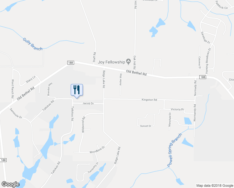 map of restaurants, bars, coffee shops, grocery stores, and more near 5810 Antler Way in Crestview