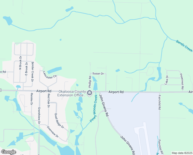 map of restaurants, bars, coffee shops, grocery stores, and more near 5818 Seven Ducks Lane in Crestview