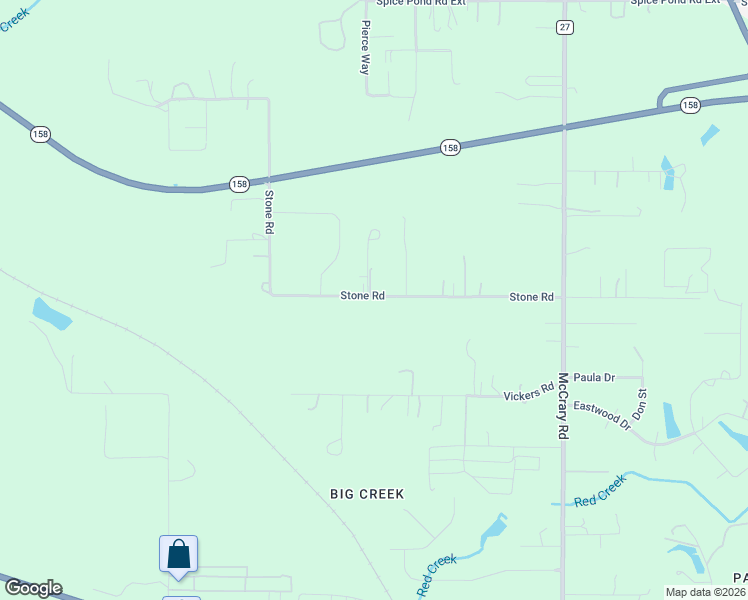map of restaurants, bars, coffee shops, grocery stores, and more near 7125-14187 Stone Rd in Semmes