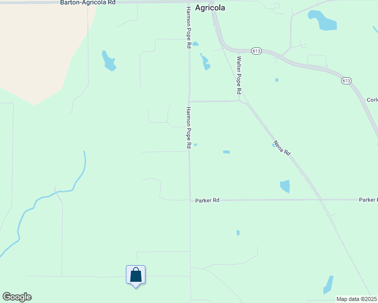 map of restaurants, bars, coffee shops, grocery stores, and more near 250 Agricola Cemetery Road in Lucedale