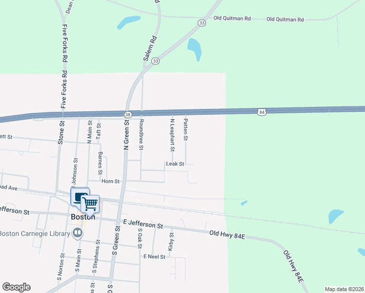 map of restaurants, bars, coffee shops, grocery stores, and more near 435 Patten Street in Boston