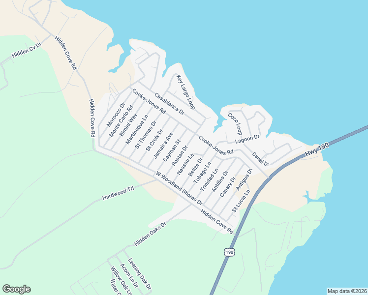 map of restaurants, bars, coffee shops, grocery stores, and more near 131 Roatan Drive in Point Blank