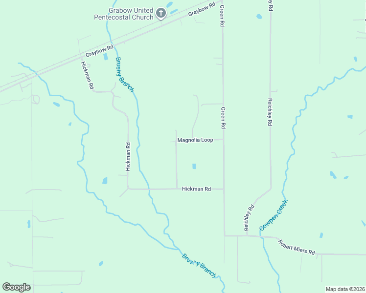map of restaurants, bars, coffee shops, grocery stores, and more near 3089 Magnolia Loop in DeRidder