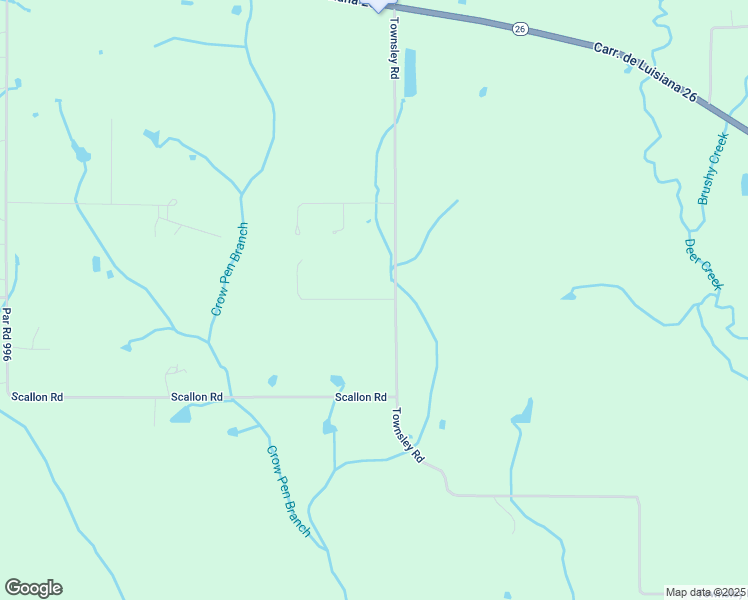 map of restaurants, bars, coffee shops, grocery stores, and more near 126 Aubrey Young Road in DeRidder