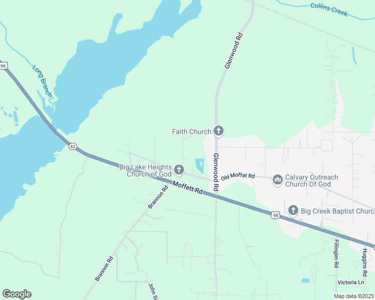 map of restaurants, bars, coffee shops, grocery stores, and more near 5180 Levert Road in Wilmer