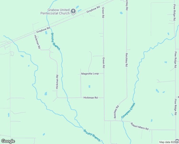 map of restaurants, bars, coffee shops, grocery stores, and more near 3089 Magnolia Loop in DeRidder