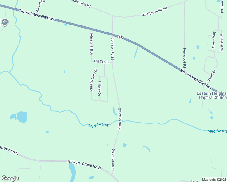 map of restaurants, bars, coffee shops, grocery stores, and more near 3568 Johnson Road Southeast in Valdosta