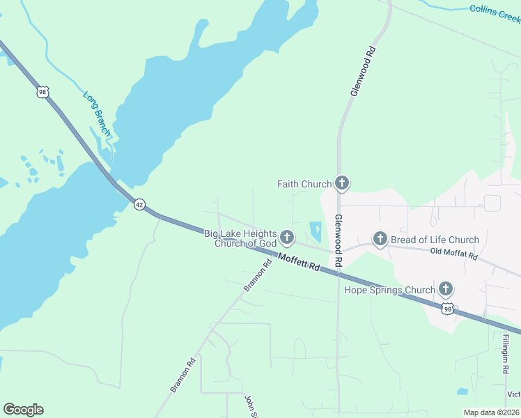 map of restaurants, bars, coffee shops, grocery stores, and more near 5180 Scenic Drive in Wilmer