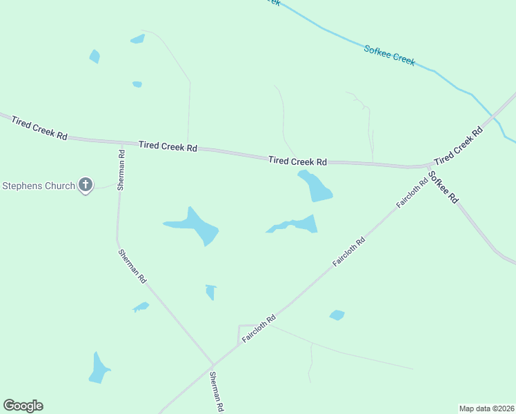 map of restaurants, bars, coffee shops, grocery stores, and more near 2077 Tired Creek Road in Whigham