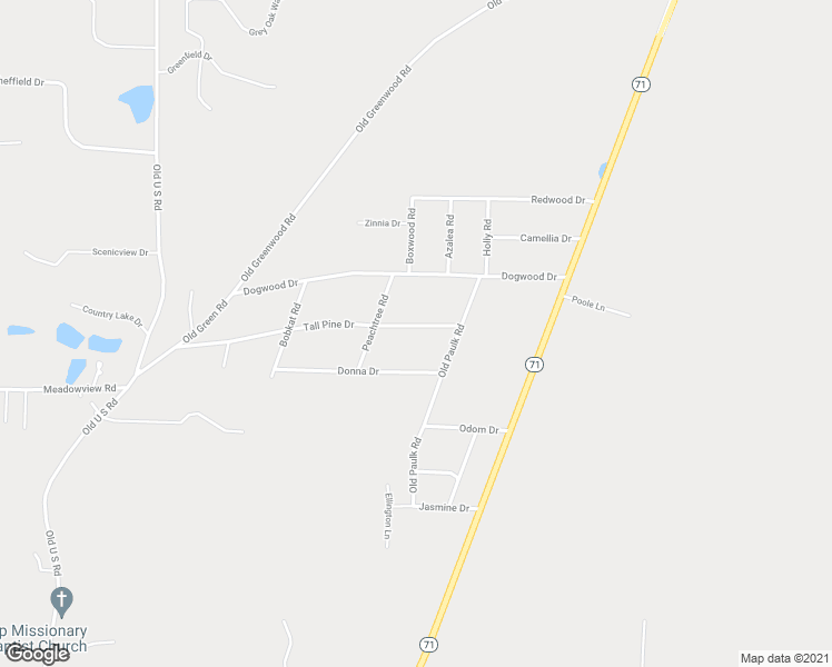 map of restaurants, bars, coffee shops, grocery stores, and more near 4921 Tall Pine Drive in Marianna