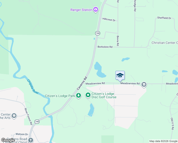 map of restaurants, bars, coffee shops, grocery stores, and more near 3238 Caverns Road in Marianna