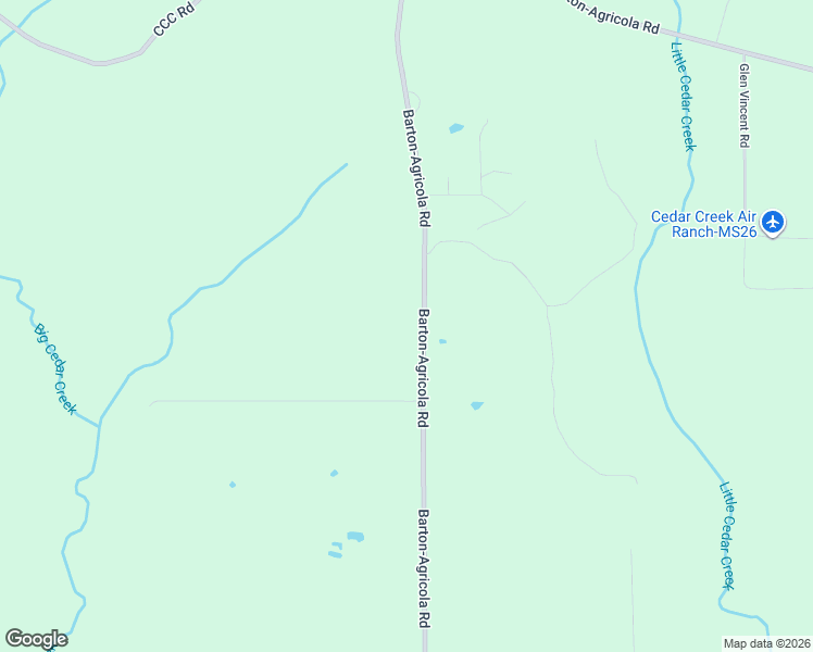 map of restaurants, bars, coffee shops, grocery stores, and more near 4220 Barton-Agricola Road in Lucedale