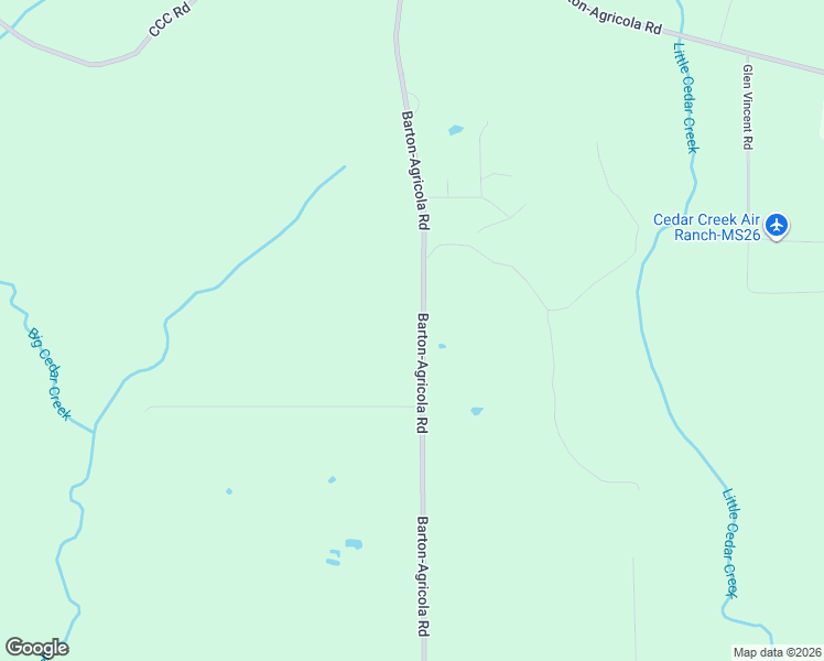 map of restaurants, bars, coffee shops, grocery stores, and more near 4220 Barton-Agricola Road in Lucedale