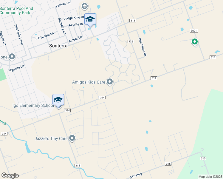 map of restaurants, bars, coffee shops, grocery stores, and more near 2259 County Road 314 in Jarrell