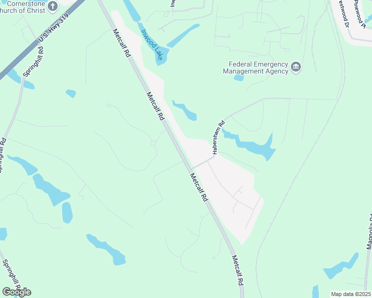 map of restaurants, bars, coffee shops, grocery stores, and more near 7020 Metcalf Road in Thomasville