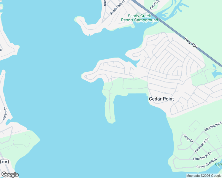 map of restaurants, bars, coffee shops, grocery stores, and more near 186 Peninsula Drive in Livingston