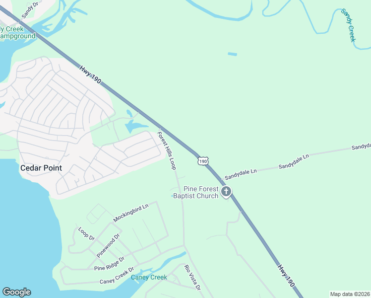 map of restaurants, bars, coffee shops, grocery stores, and more near 10916 U.S. Highway 190 in Livingston