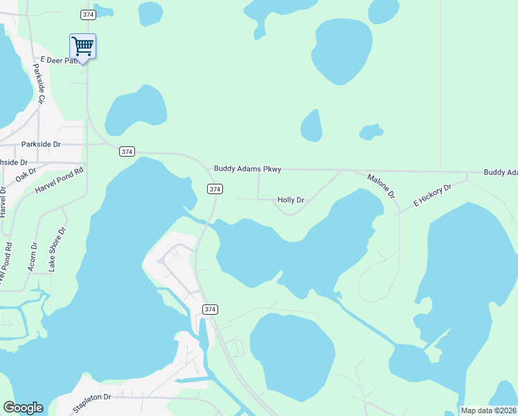 map of restaurants, bars, coffee shops, grocery stores, and more near 2603 Holly Drive in Donalsonville