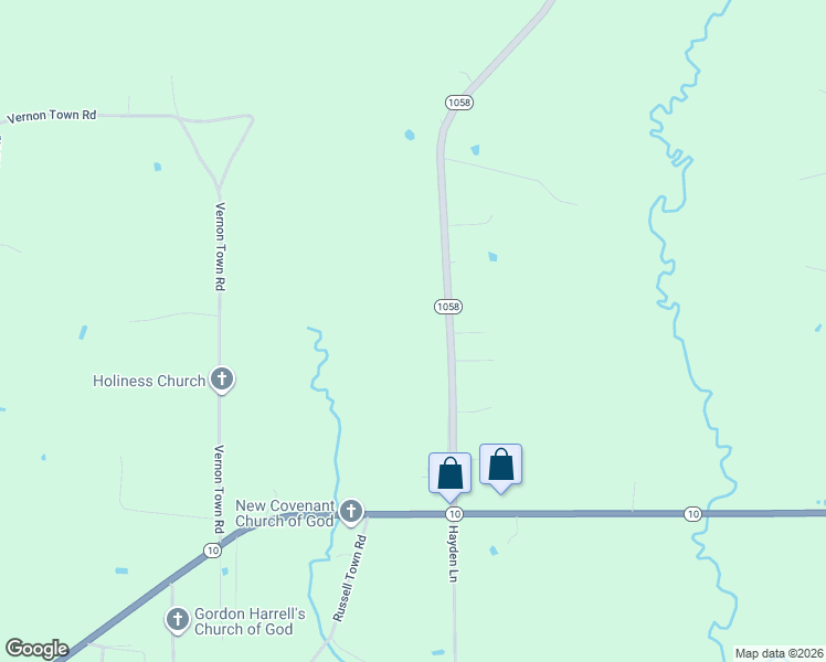 map of restaurants, bars, coffee shops, grocery stores, and more near 65158 Louisiana 1058 in Roseland
