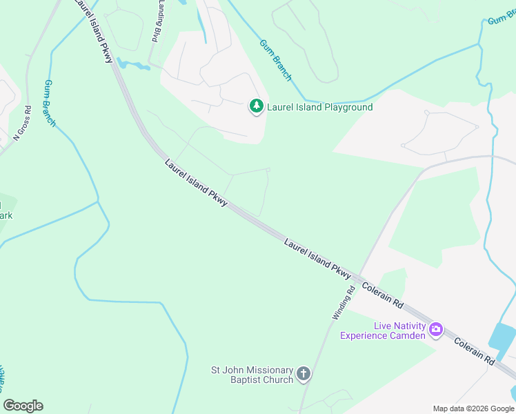 map of restaurants, bars, coffee shops, grocery stores, and more near Pinehurst in Kingsland