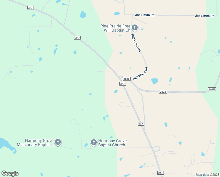 map of restaurants, bars, coffee shops, grocery stores, and more near 1017 Fm 247 Road in Huntsville