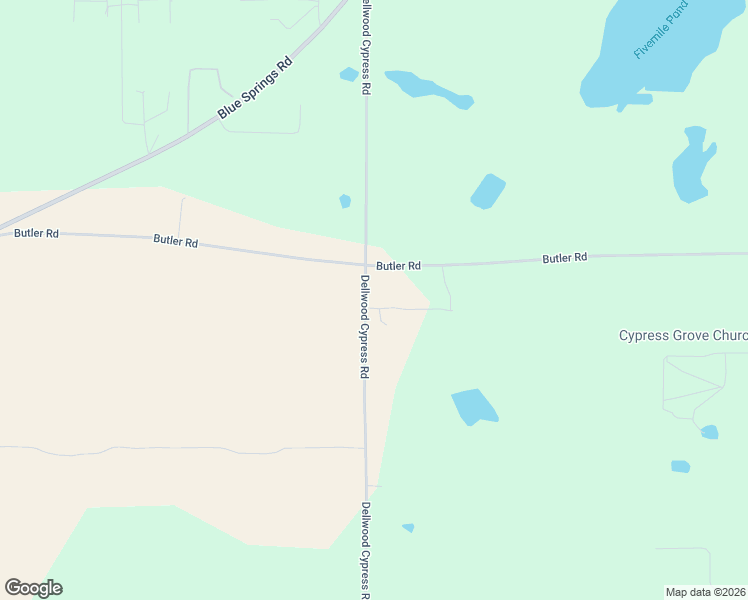 map of restaurants, bars, coffee shops, grocery stores, and more near 3260 Dellwood Cypress Road in Marianna