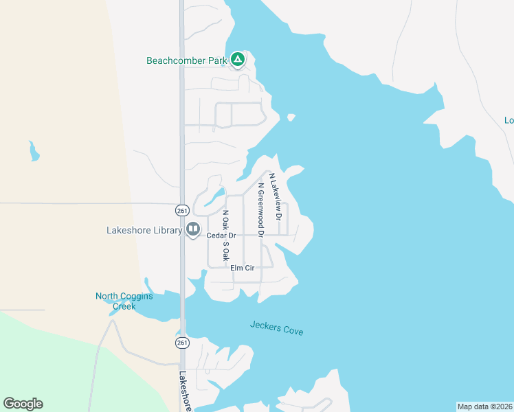 map of restaurants, bars, coffee shops, grocery stores, and more near 110 North Ridgeview in Buchanan Dam