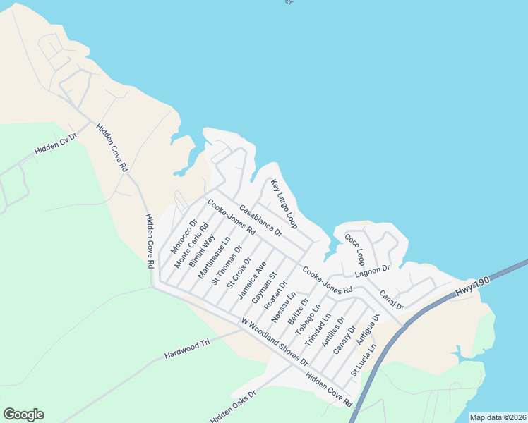 map of restaurants, bars, coffee shops, grocery stores, and more near 50 Kokomo Run in Point Blank