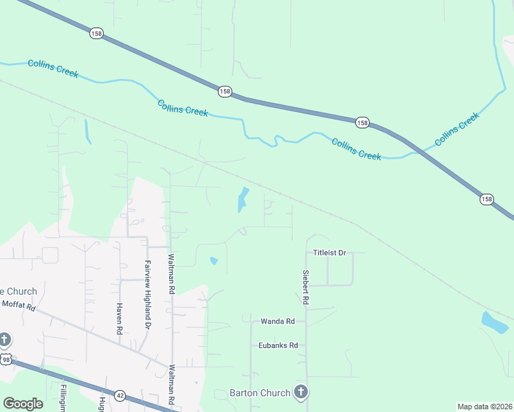 map of restaurants, bars, coffee shops, grocery stores, and more near 5347 Leah Drive in Wilmer