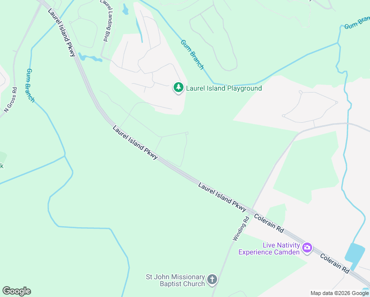 map of restaurants, bars, coffee shops, grocery stores, and more near Pinehurst in Kingsland