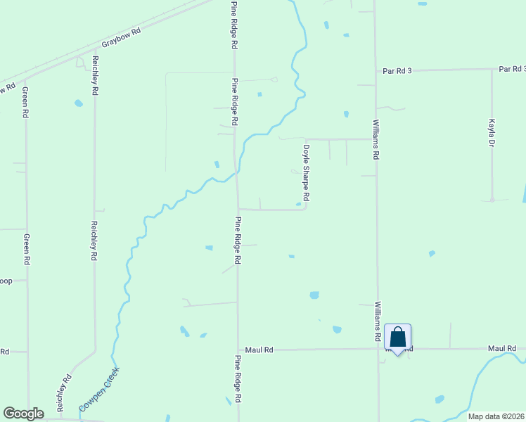 map of restaurants, bars, coffee shops, grocery stores, and more near 209-431 Doyle Sharpe Road in DeRidder