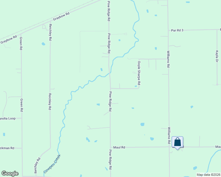 map of restaurants, bars, coffee shops, grocery stores, and more near 139 Doyle Sharpe Road in DeRidder