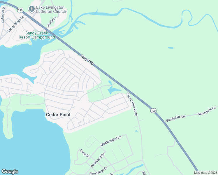 map of restaurants, bars, coffee shops, grocery stores, and more near 185 Cedar Point Drive in Livingston
