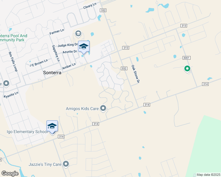 map of restaurants, bars, coffee shops, grocery stores, and more near 505 cosmos lane in Jarrell