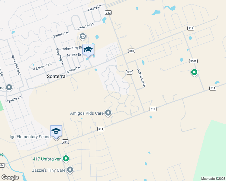 map of restaurants, bars, coffee shops, grocery stores, and more near 505 Circle Way in Jarrell