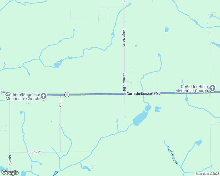 map of restaurants, bars, coffee shops, grocery stores, and more near in DeRidder