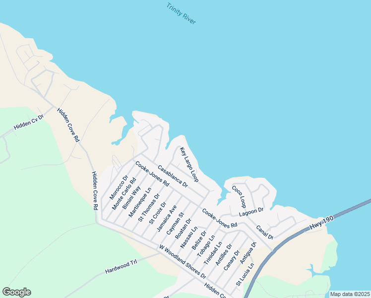 map of restaurants, bars, coffee shops, grocery stores, and more near 181 Key Largo Loop in Point Blank