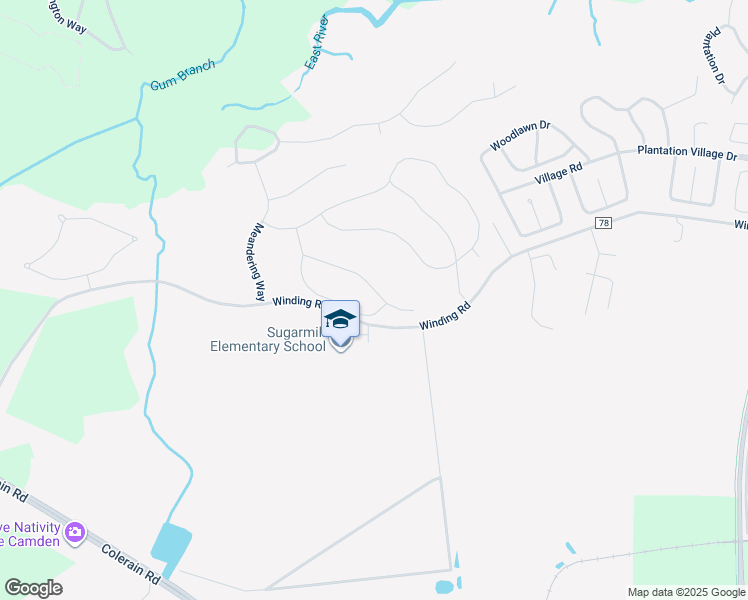 map of restaurants, bars, coffee shops, grocery stores, and more near 134 Boatsman Way in St. Marys
