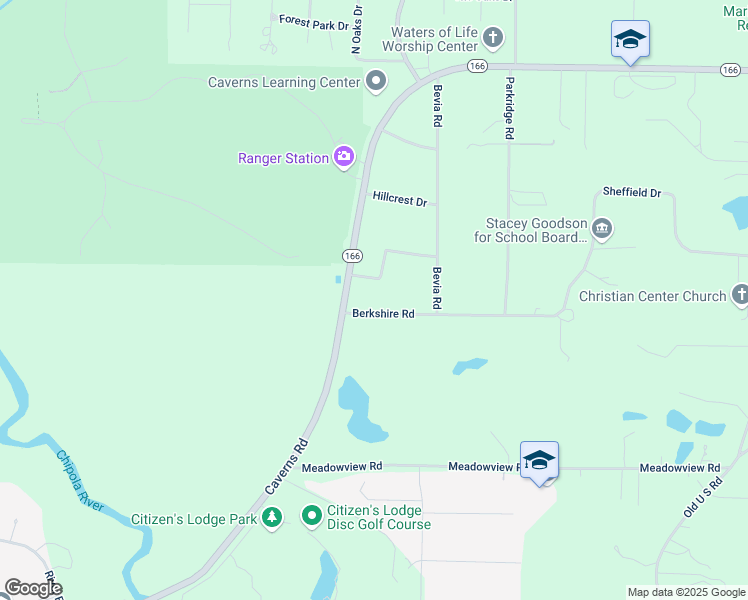 map of restaurants, bars, coffee shops, grocery stores, and more near 4610 Berkshire Road in Marianna
