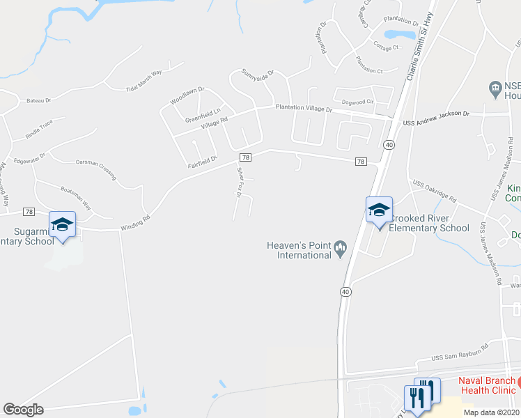 map of restaurants, bars, coffee shops, grocery stores, and more near 71 Avondale Drive in Saint Marys