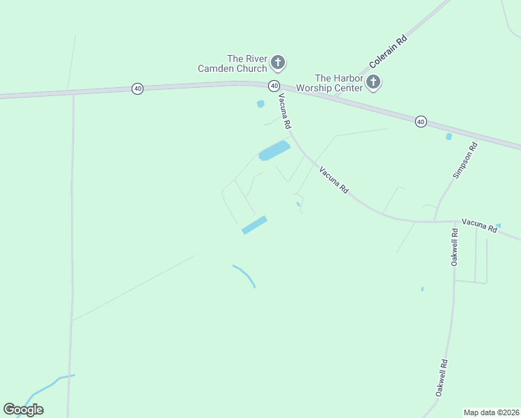 map of restaurants, bars, coffee shops, grocery stores, and more near 449 Lewis Road in Kingsland