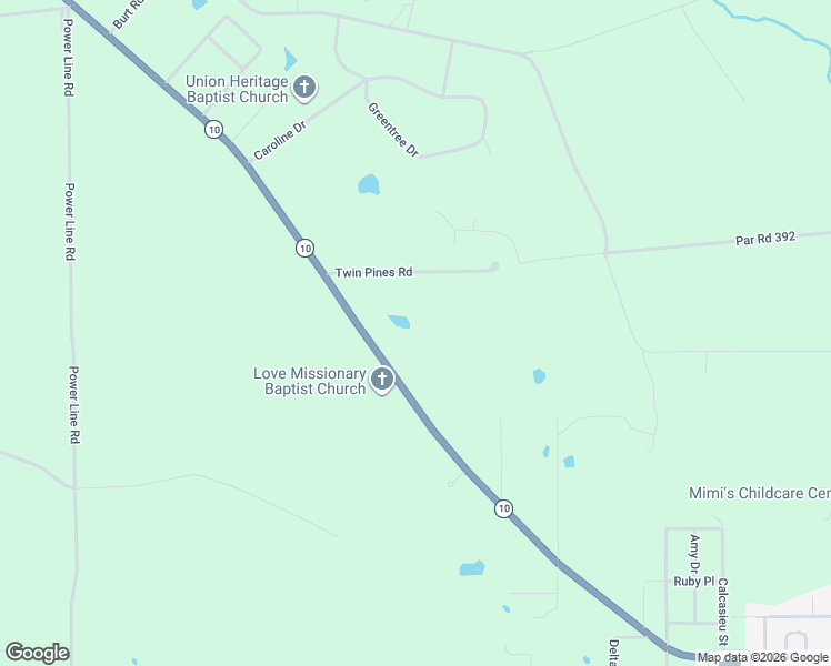 map of restaurants, bars, coffee shops, grocery stores, and more near 1703 Louisiana 10 in Bogalusa