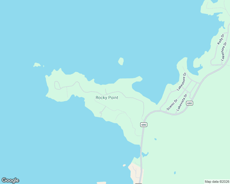 map of restaurants, bars, coffee shops, grocery stores, and more near 215 Peninsula Drive in Burnet