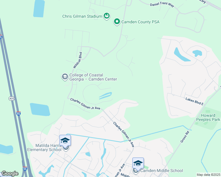 map of restaurants, bars, coffee shops, grocery stores, and more near 145 Lake Manor Court in Kingsland