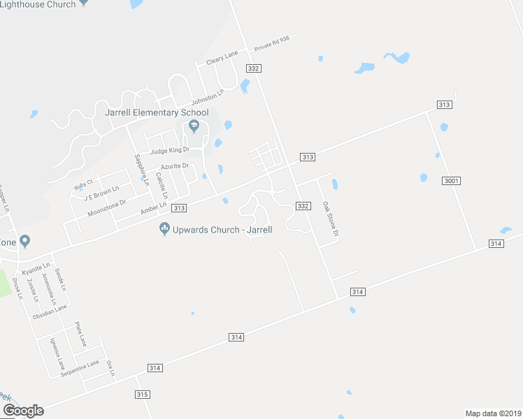 map of restaurants, bars, coffee shops, grocery stores, and more near 513 Shimek Street in Jarrell