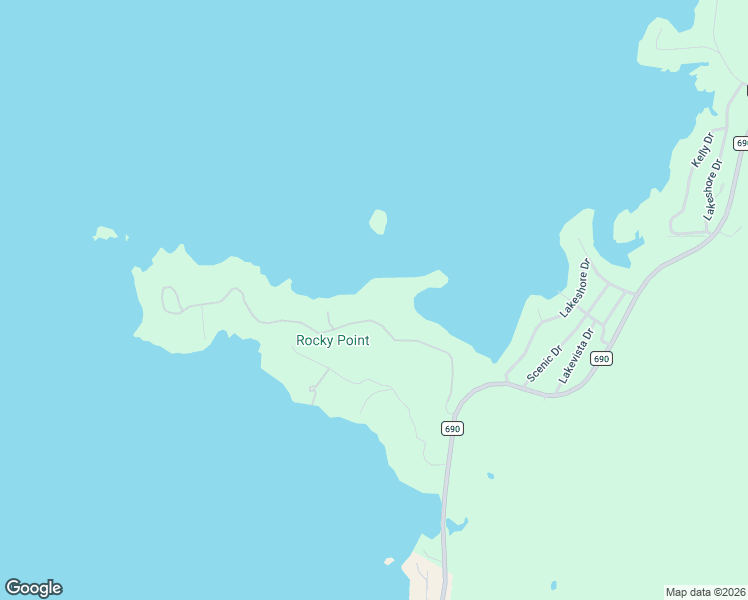 map of restaurants, bars, coffee shops, grocery stores, and more near 215 Peninsula Drive in Burnet