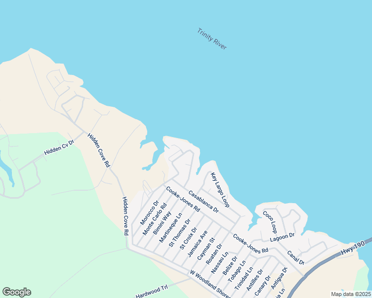 map of restaurants, bars, coffee shops, grocery stores, and more near 89 Holiday Vlgs in Point Blank
