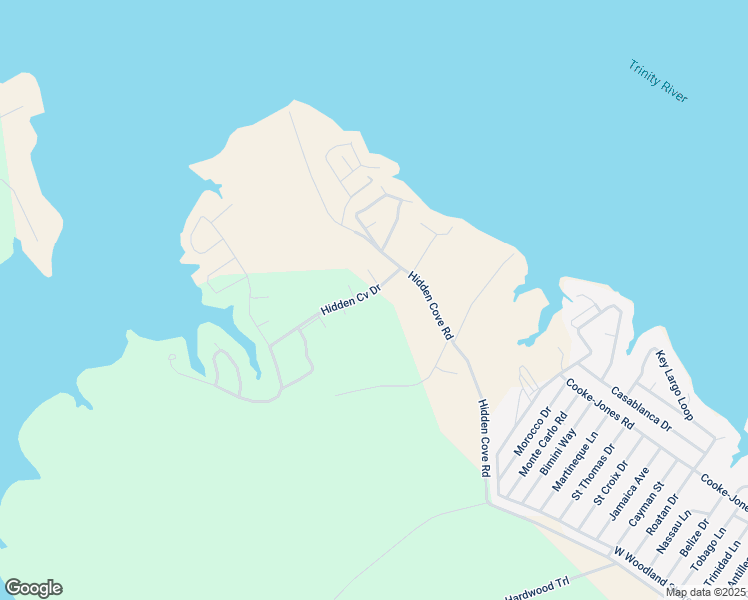 map of restaurants, bars, coffee shops, grocery stores, and more near 101 Hidden Cove Road in Point Blank