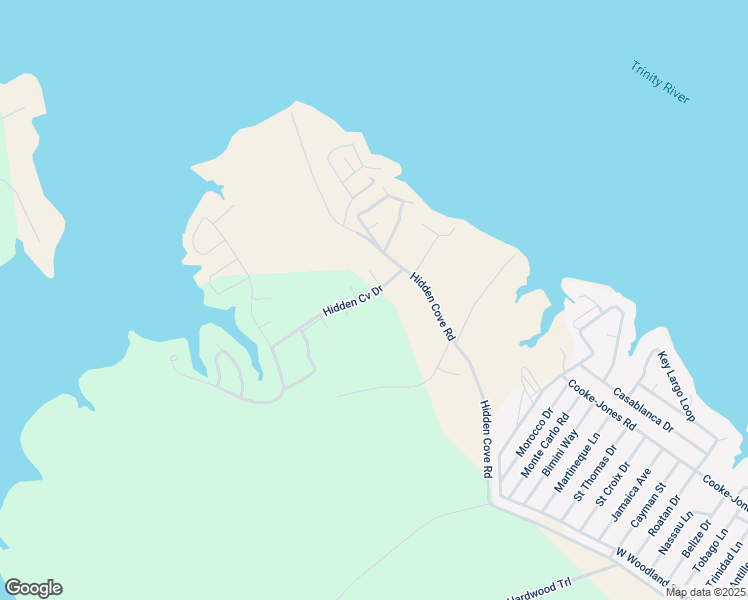 map of restaurants, bars, coffee shops, grocery stores, and more near 101 Hidden Cove Road in Point Blank